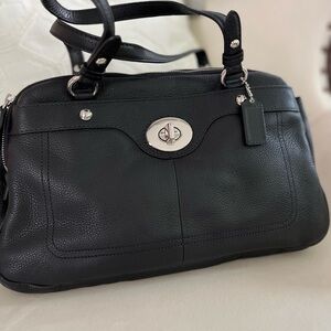 Coach black leather purse- New with tags